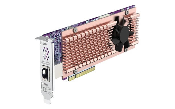 QNAP Card QM2 tarjeta y adaptador de interfaz Interno PCIe, RJ-45