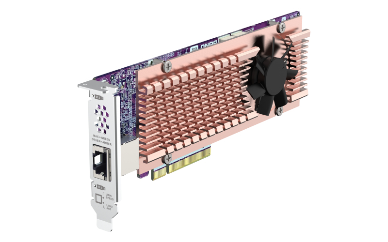 Qnap Card QM2 carte et adaptateur d'interfaces Interne PCIe, RJ-45 Noir - vue 4