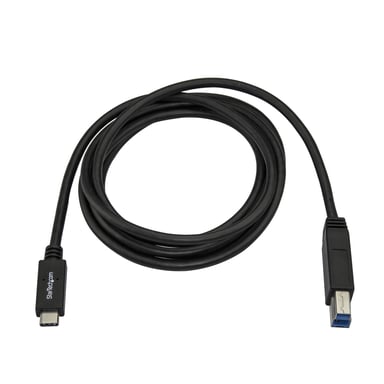 StarTech.com Cable Adaptador de 2m USB Tipo C a USB B USB 3.0 (5Gbps) - Cable de Impresora USB C a USB Tipo B