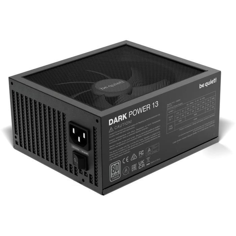 be quiet! Power 13 Alimentation électrique interne ATX12V 3.0/ EPS12V 2.92 80 PLUS CA 100 240 V 1000 Watt PFC active - vue 3