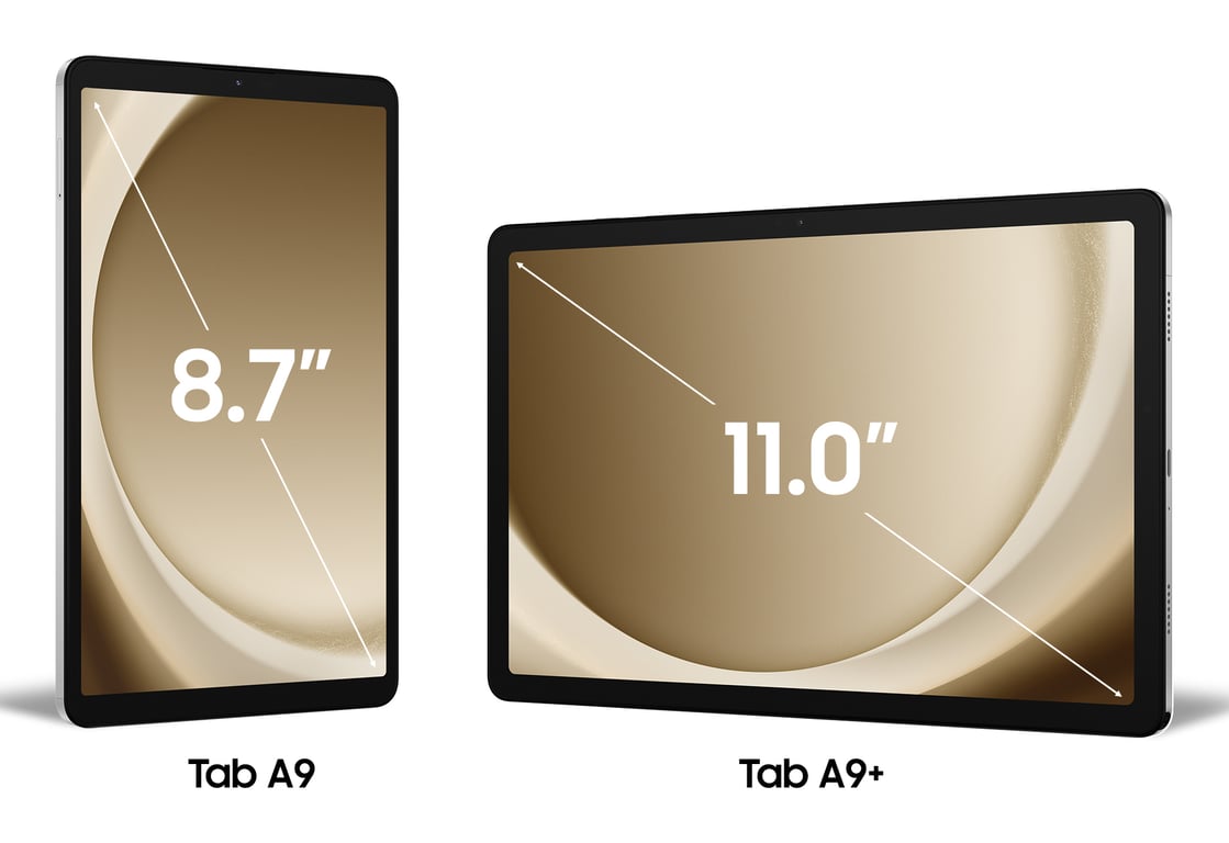 Galaxy Tab A9+ (11 ) Wifi 128 Go, Argent - Neuf