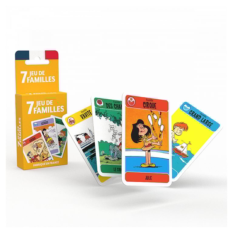 Jeu de 7 Familles Classique Marc et Julie : Amusement pour Toute la Famille Neuf - vue 2