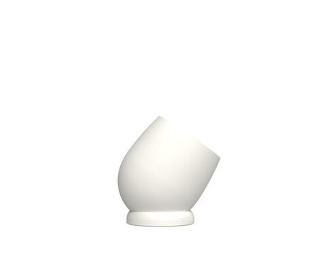 KREAFUNK Bell Réveil digital sans fil – LED dimmable, fonction snooze flip, batterie longue durée, design compact -blanc