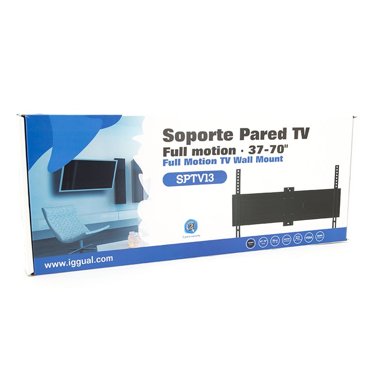 iggual SPTV13 Porta TV 37 70 50kg da parete Completo Neuf - vue 3