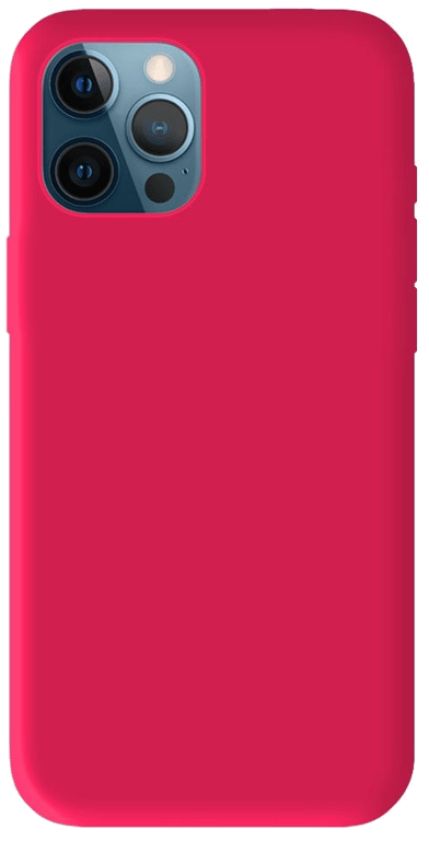 Coque silicone unie compatible Mat Rose Apple iPhone 12 Pro Max
