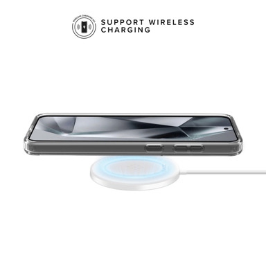 Guscio ibrido invisibile in plastica riciclata all'83% per Samsung Galaxy S24 5G, trasparente