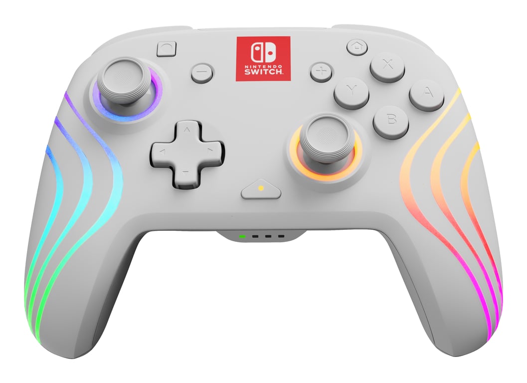 PDP Afterglow Wave Manette de jeu Nintendo Switch, Nintendo Switch OLED, Blanc - Neuf