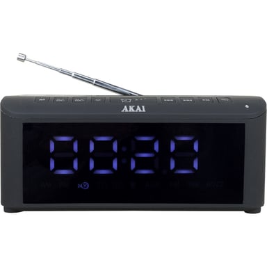 Akai ACRB-1000 Radio portable Horloge Numérique Noir