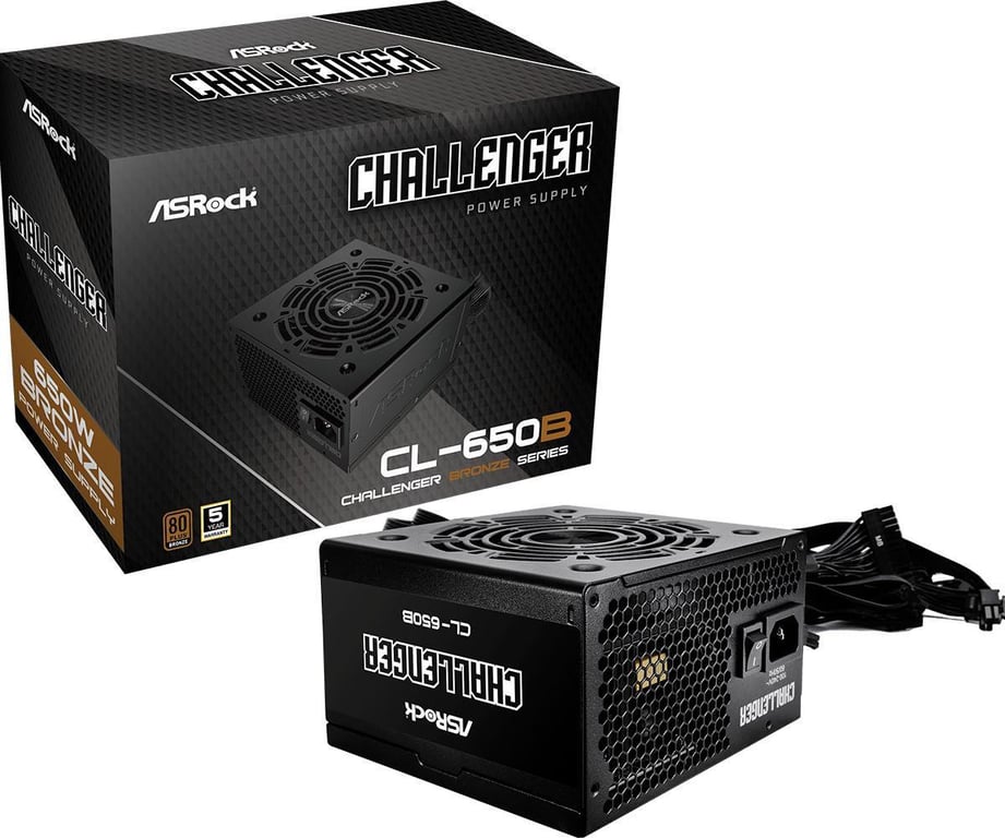 Bloc d’Alimentation ASRock 90 UXC065 BNEAAA ATX 80 Plus - vue 2