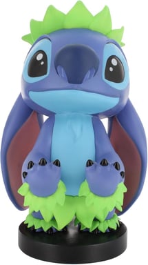 Figurine Disney Stitch Hula - Cable Guys - Support écouteurs, smartphone ou petit accessoire - 20 cm