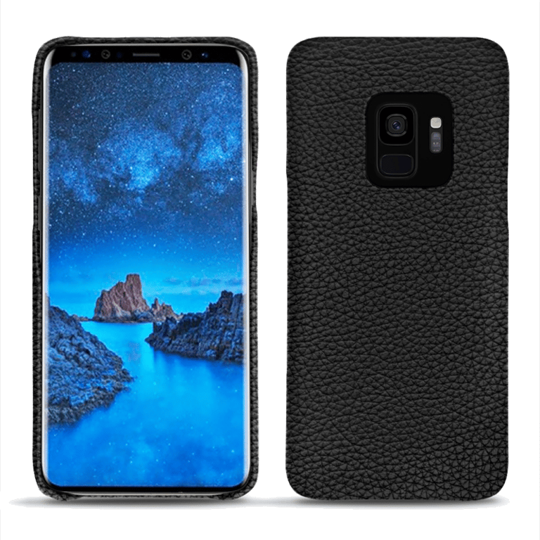 Coque cuir Samsung Galaxy S9 - Coque arrièreNoir