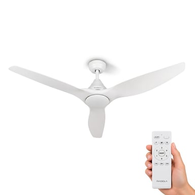 Radiola - Brasseo 132 - Blanc - Brasseur D'air Plafond - 6 Vitesses - Mode été Et Hiver - Télécommande
