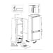 Frigorífico encastrable BEKO - 2 puertas - 400L - Refrigeración ventilada