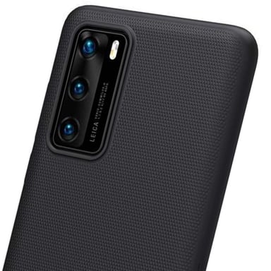 Nillkin Funda para Huawei P40 Serie Super Frosted Shield Compatible con Carga Qi Negro