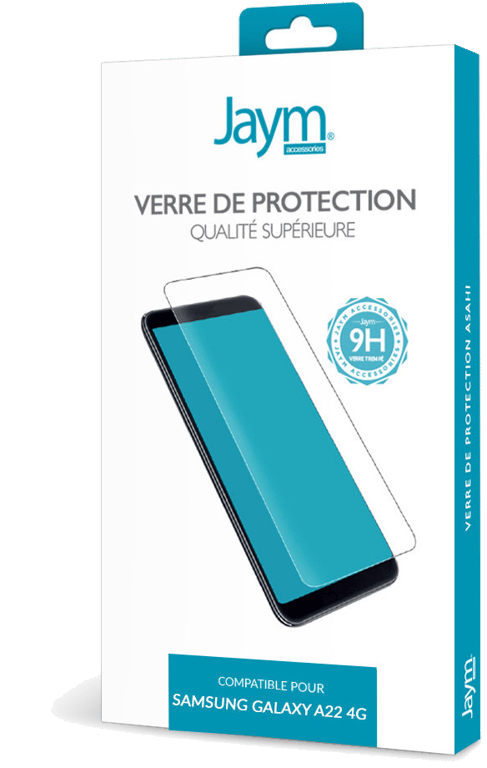JAYM - Verre de Protection Premium pour Samsung Galaxy A22 4G - Plat 2.5D - Renforcé 9H Ultra Résist