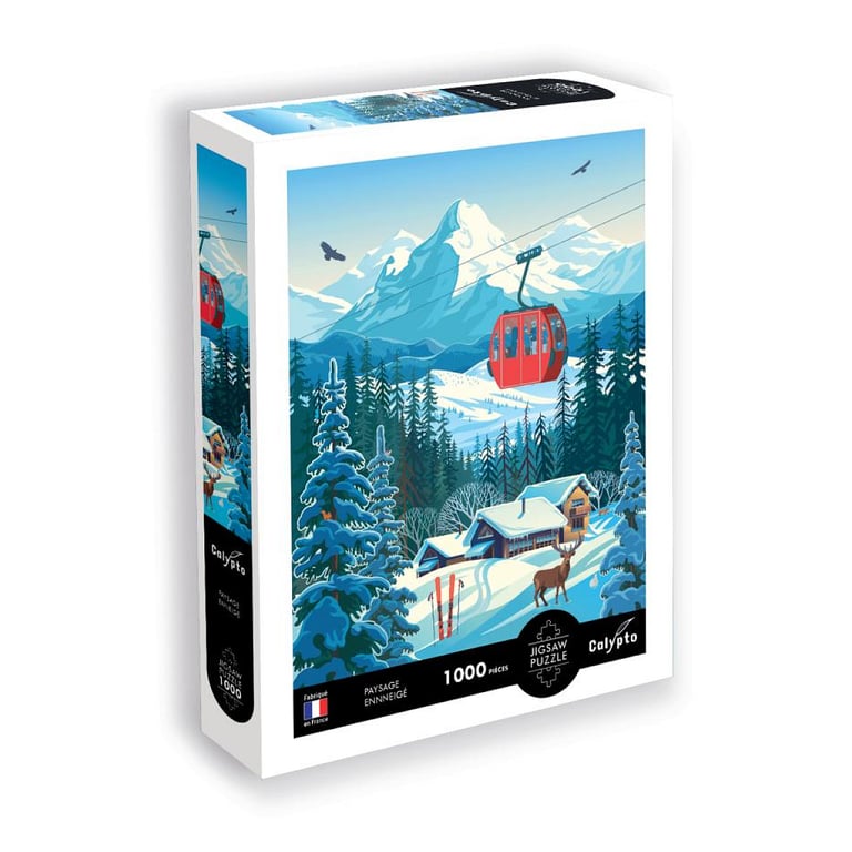Puzzle 1000 pièces Calypto Paysage Enneigé Illustrations de Sentosphere Neuf