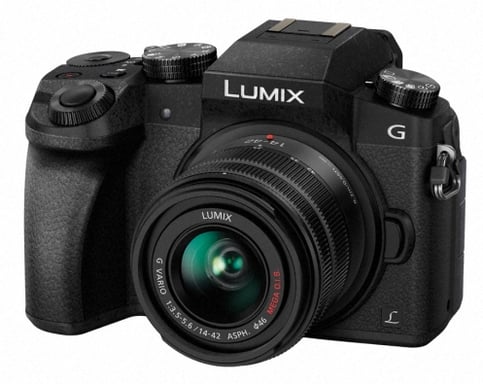 Panasonic Lumix DMC-G7KEF + H-FS1442A MILC 16 MP Live MOS 4592 x 3448 pixels Noir