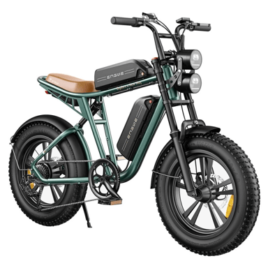ENGWE M20 Bicicletta elettrica all-terrain con pneumatico grande da 20 pollici Motore da 750 W Doppia batteria da 48 V 26 Ah - Verde