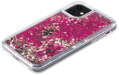 Custodia Karl Lagerfeld Bling Bling con charms fluttuanti per Apple iPhone 11, rosa