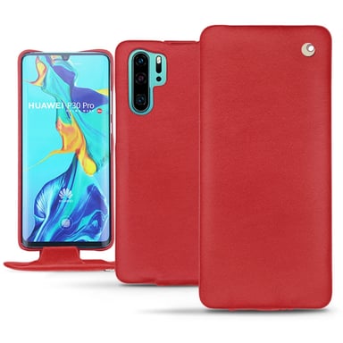 Housse cuir Huawei P30 Pro -  - Rouge - Cuir lisse premium