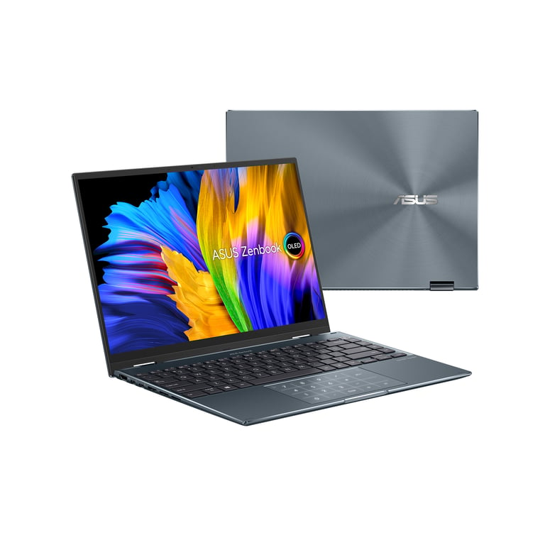 ASUS ZenBook 14 Flip OLED UP5400EA-KN017T i7-1165G7 Hybride (2-en-1) 35,6  cm (14) Écran tactile 2.8K Intel® Core™ i7 16 Go LPDDR4x-SDRAM 1 To SSD  Wi-Fi 6 (802.11ax) Windows 10 Home Gris - Asus