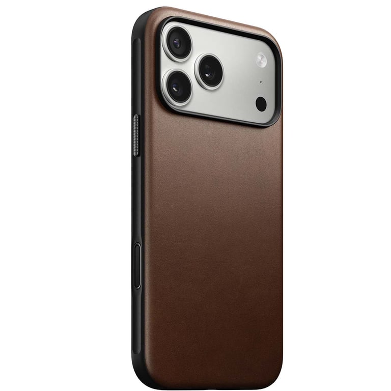 Nomad Funda MagSafe de Cuero Premium a Prueba de Golpes para iPhone 17 Pro Max Marrón - Nuevo