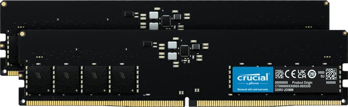 Modulo di memoria Crucial CT2K32G48C40U5 64 GB 2 x 32 GB DDR5 4800 MHz