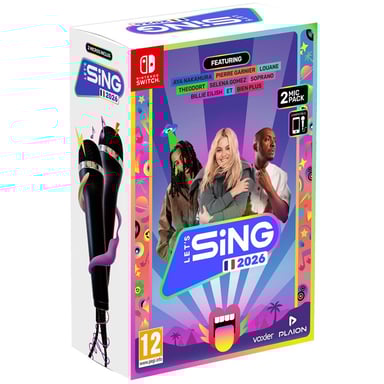 Let s Sing 2026 + 2 microfoni per Nintendo Switch