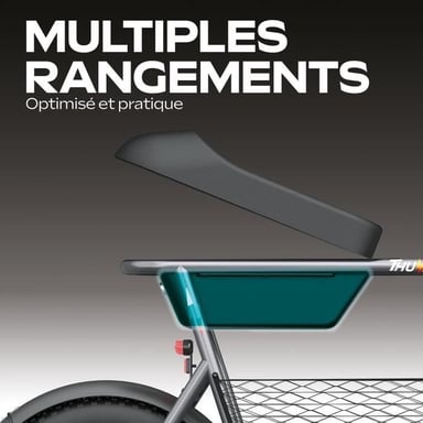 Draisienne eléctrica - Thunder 160 - 400W - 16 - Adulto - Plegable - Gris