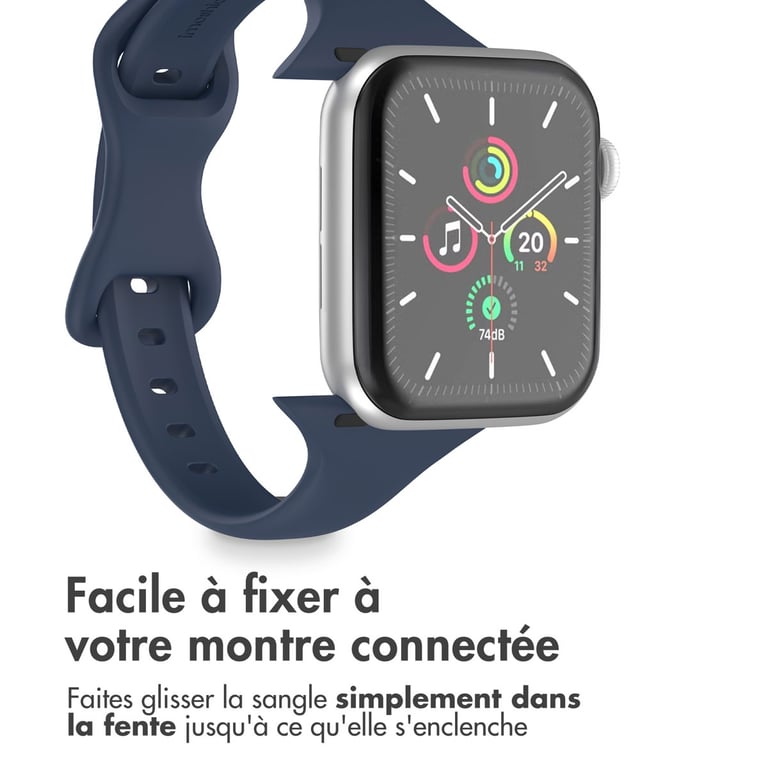 imoshion Bracelet en silicone fin pour 'Apple Watch Series 1 10 / SE / Ultra 2 44454649 mm Neuf - vue 8