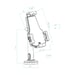 TooQ TQTDS0812 support Support pour tablette Tablette / UMPC Noir
