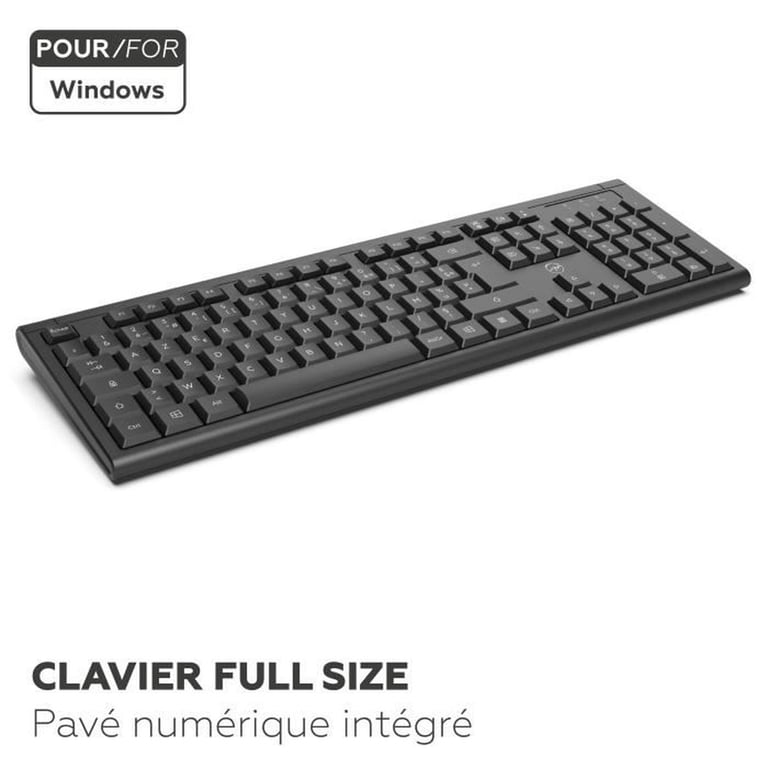 Ensemble clavier MOBILITY LAB Alpha Ergonomique Sans fil Pavé numérique intégré - vue 4