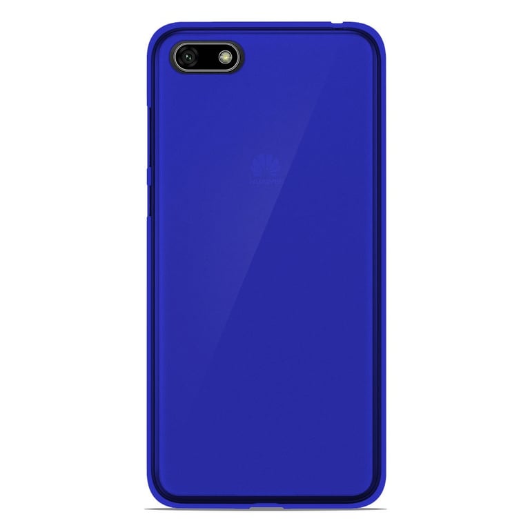 Coque silicone unie compatible Givré Bleu Huawei Y5 2018 - 1001 coques