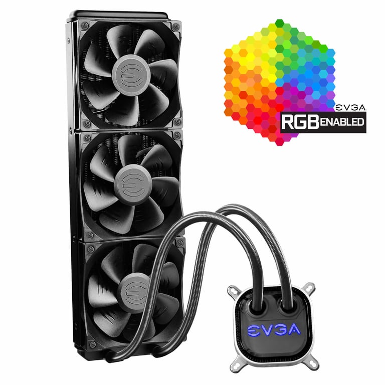 EVGA 360MM CPU CLC COOLER Processeur Refroidisseur de liquide tout en un 12 cm Neuf - vue 2