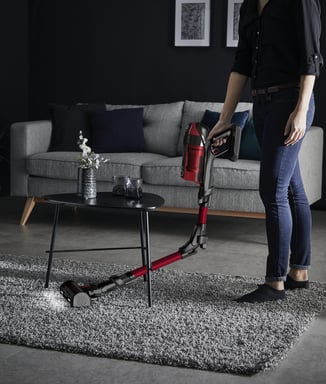 Rowenta X-Force Flex 12.60 RH98A9 aspiradora de mano Rojo, Gris Sin bolsa