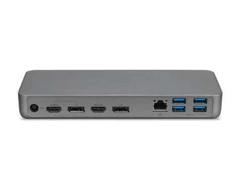Acer GP.DCK11.00G base para portátil y replicador de puertos Alámbrico USB 3.2 Gen 1 (3.1 Gen 1) Type-A + Type-C Plata
