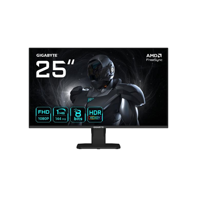 Écran PC GIGABYTE GS25F14 24,5 Full HD SS-IPS 144 Hz 1 ms HDR10 FreeSync HDMI 2.0 Noir - Neuf