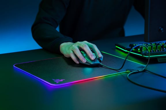 Razer Firefly V2 Alfombrilla de ratón para juegos Negro