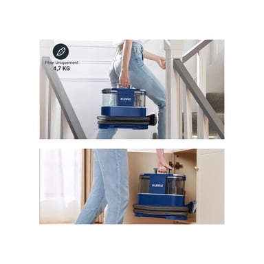 Aspiradora Eureka NEY100 para Alfombras y Telas | Limpieza Multisuperficie 850W 1.2L