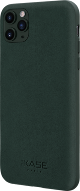 Cover in pelle scamosciata Alcantara per Apple iPhone 11 Pro Max, verde notte