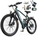 Aairsk GT900 26'' VTT et vélo de ville électrique Bleu, vitesse maximale de 25 km/h, vitesses 7/21 et double suspension