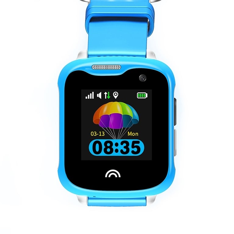 Montre GPS Pour Enfants LBS Wifi Smartwatch Écran 1.33 Pouce Camera À  Distance Surveillance Vocale Bleu