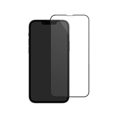 Protection d'écran en verre trempé (100% de surface couverte) pour Apple iPhone 13 mini, Noir