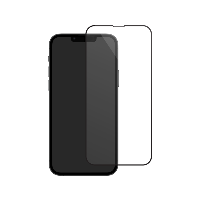 Protection d'écran en verre trempé (100% de surface couverte) pour Apple iPhone 13 mini, Noir