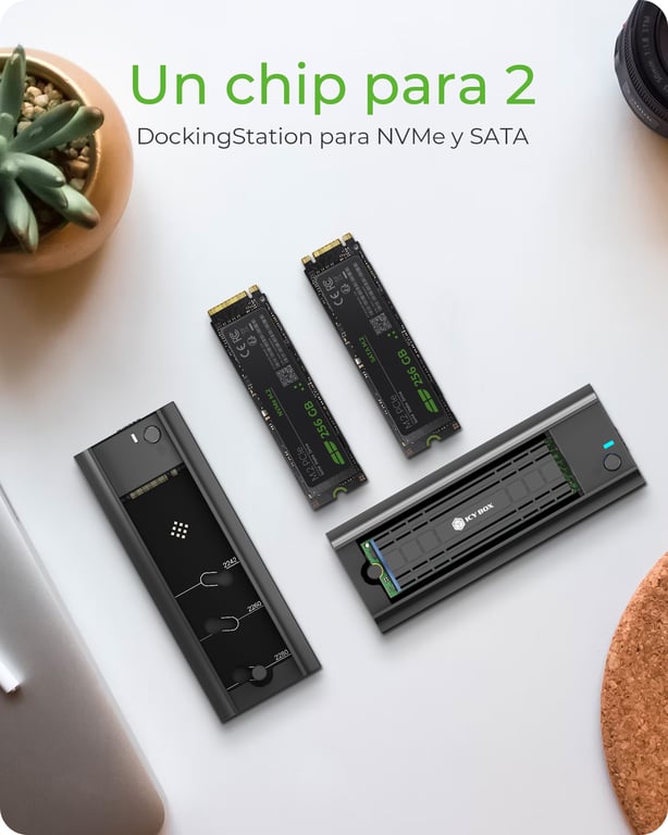ICY BOX IB-180MC-C31 Altoparlante M.2 ssd nero