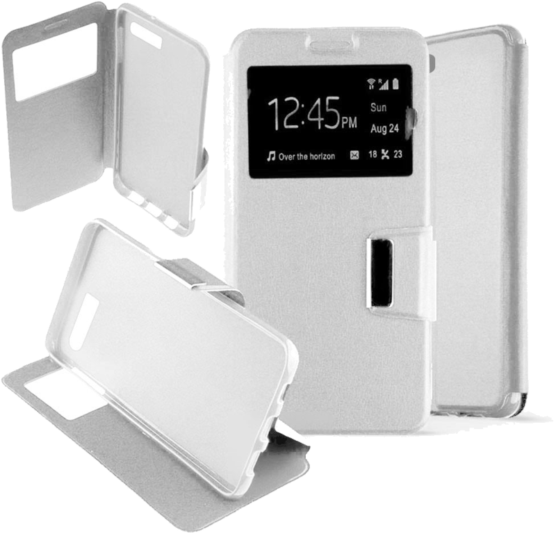 Etui Folio compatible Blanc Huawei P10 Plus