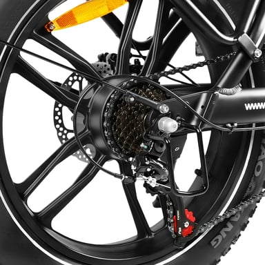 Bicicleta eléctrica SAMEBIKE C05 Pro de 20 pulgadas con neumáticos anchos y cuadro de mandos integrado para mujer, motor de 500 W, batería de 36 V y 13 Ah