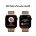 Apple Watch Series 10 (2024) GPS + Cellular, Boitier Titane Or de 46mm avec bracelet Milanais M/L, Titane Or