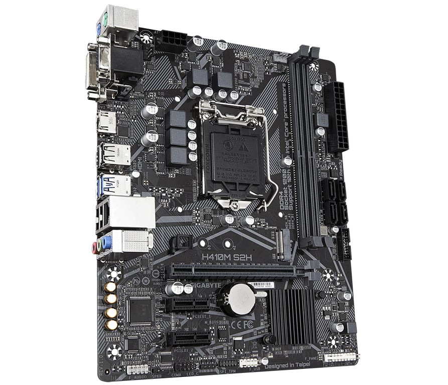 GIGABYTE H410M S2H carte mère Intel H410 Express LGA 1200 Socket H5 micro ATX Neuf - vue 3