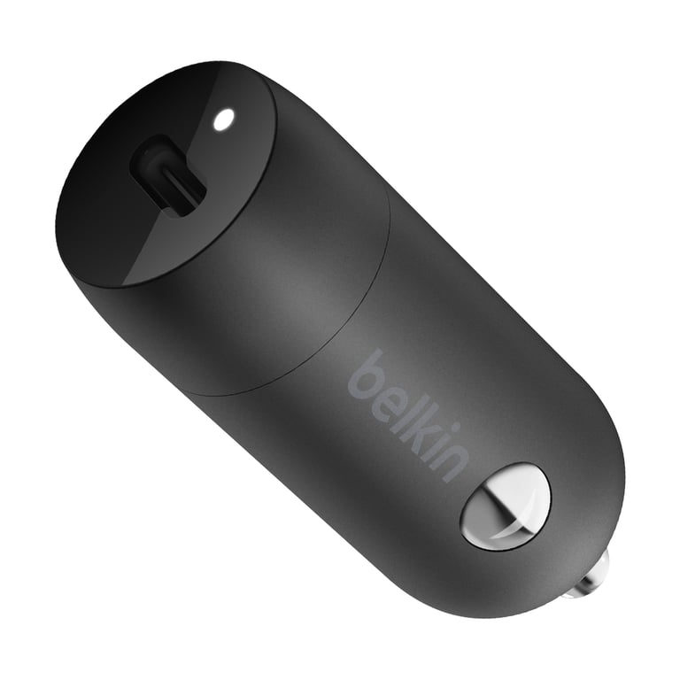 Belkin Cargador de mechero USB C Power Delivery 30 W con certificación USB-IF Negro - Nuevo